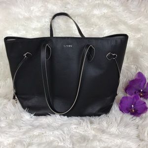 LODIS | Large Black Pebbled Tote | Large